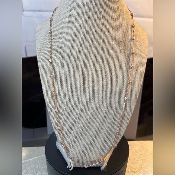 24” Multi Tone Gold Over 925 Italian Sterling Silver Moon Cut Necklace - Picture 3 of 16